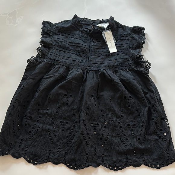 Adiva Tops - Adiva Black Sleeveless Top